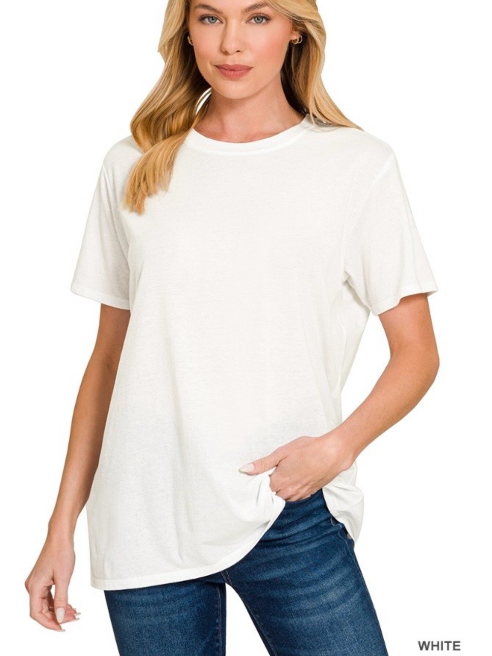Bundle. Women’s washed ribbed tank & French Terry Pant w/boyfriend cotton T - Picture 5 of 5